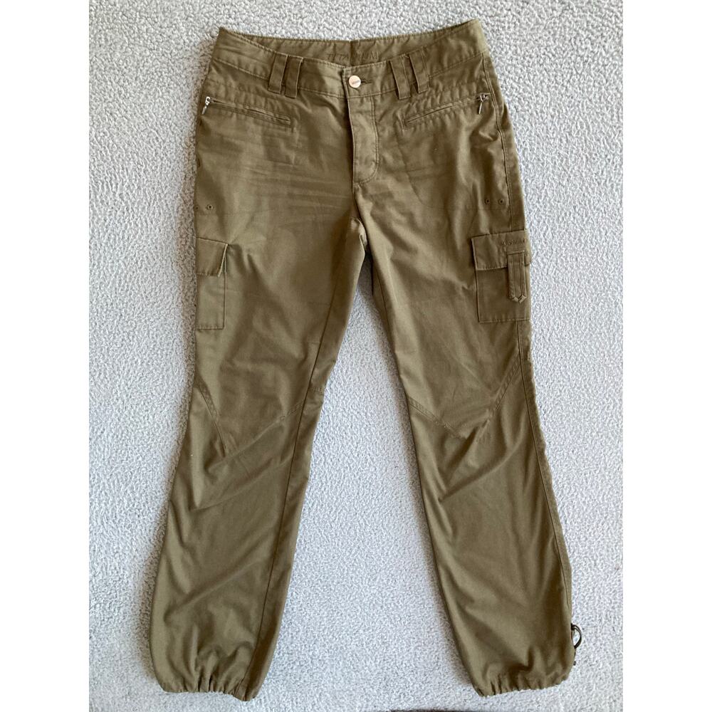 Columbia Titanium Pants 4 Small Cargo Straight Taper Leg Beige Hike Outdoor Y2K